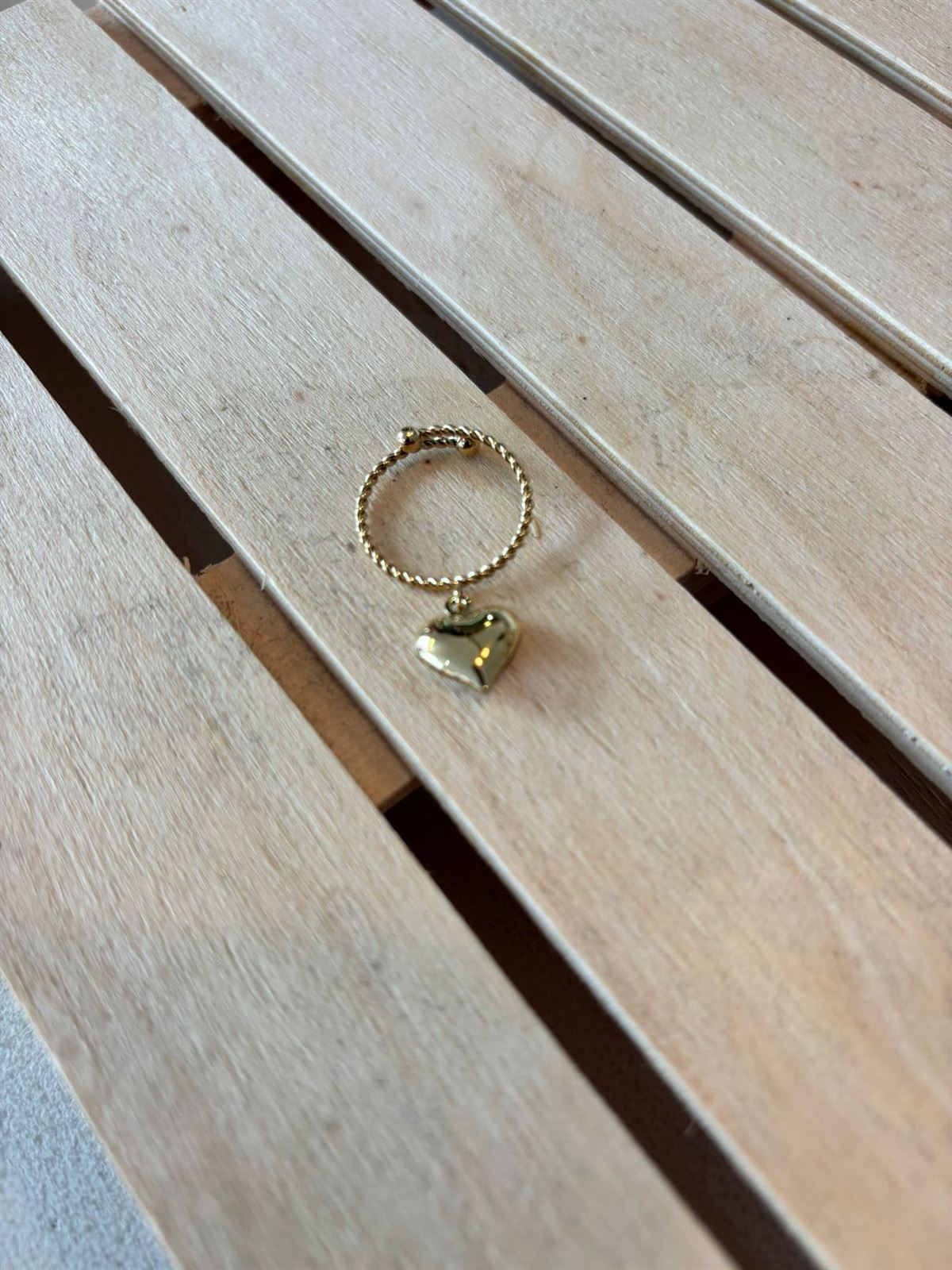ANILLO ACERO CORAZÓN - Imagen 1