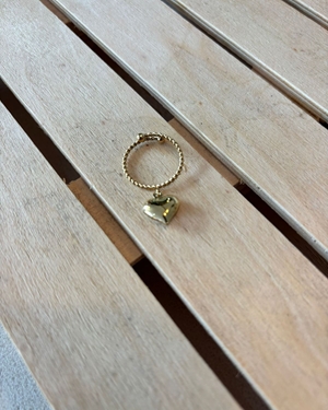 ANILLO ACERO CORAZÓN - Imagen 1