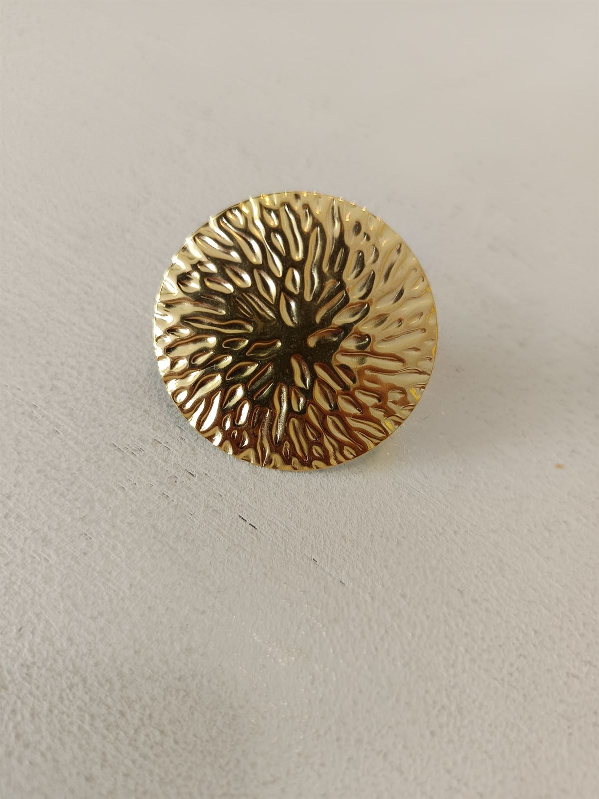 ANILLO ACERO DORADO - Imagen 1