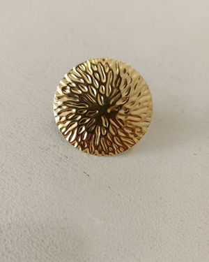 ANILLO ACERO DORADO - Imagen 1