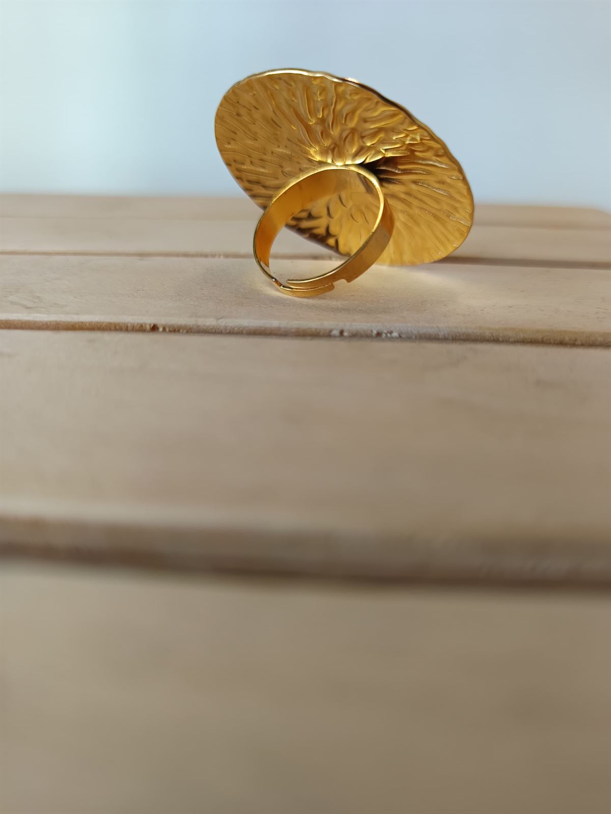 ANILLO ACERO DORADO - Imagen 5