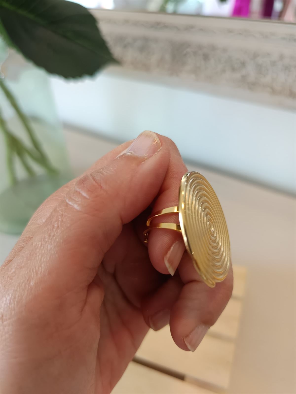 ANILLO ACERO DORADO - Imagen 2
