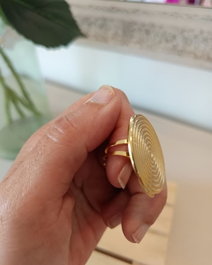 ANILLO ACERO DORADO - Imagen 2