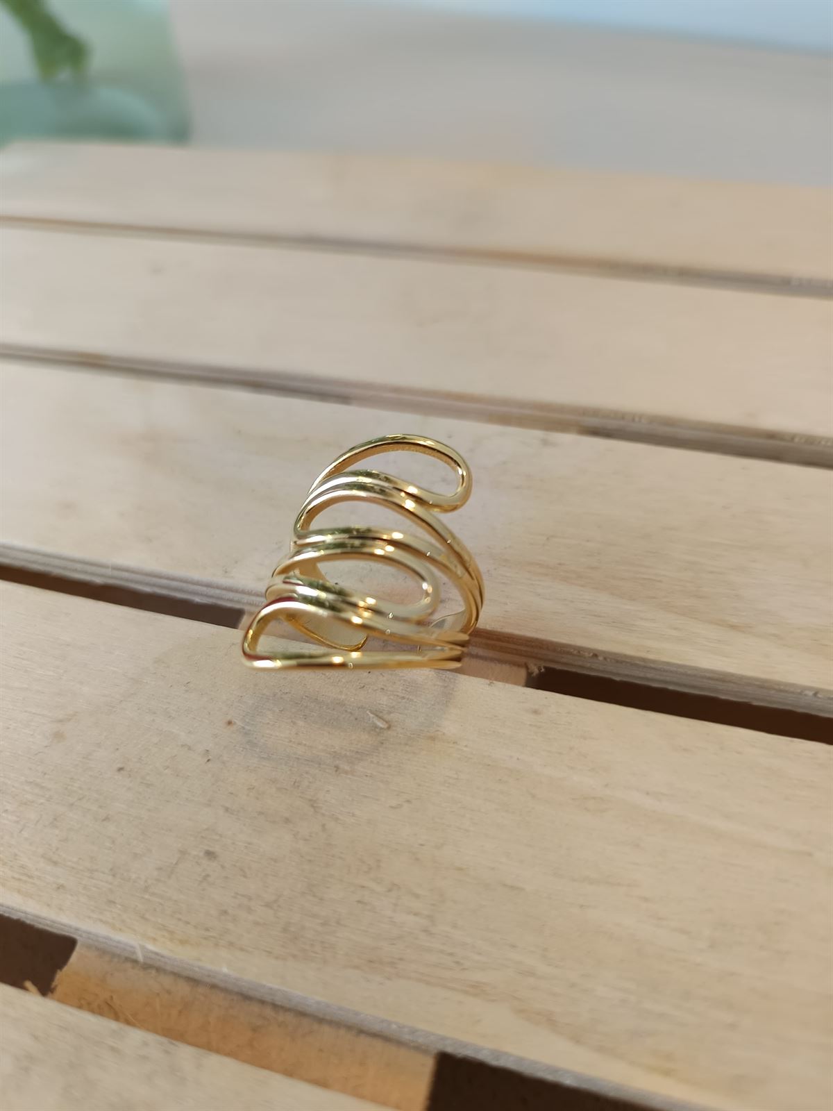 ANILLO ACERO DORADO - Imagen 4