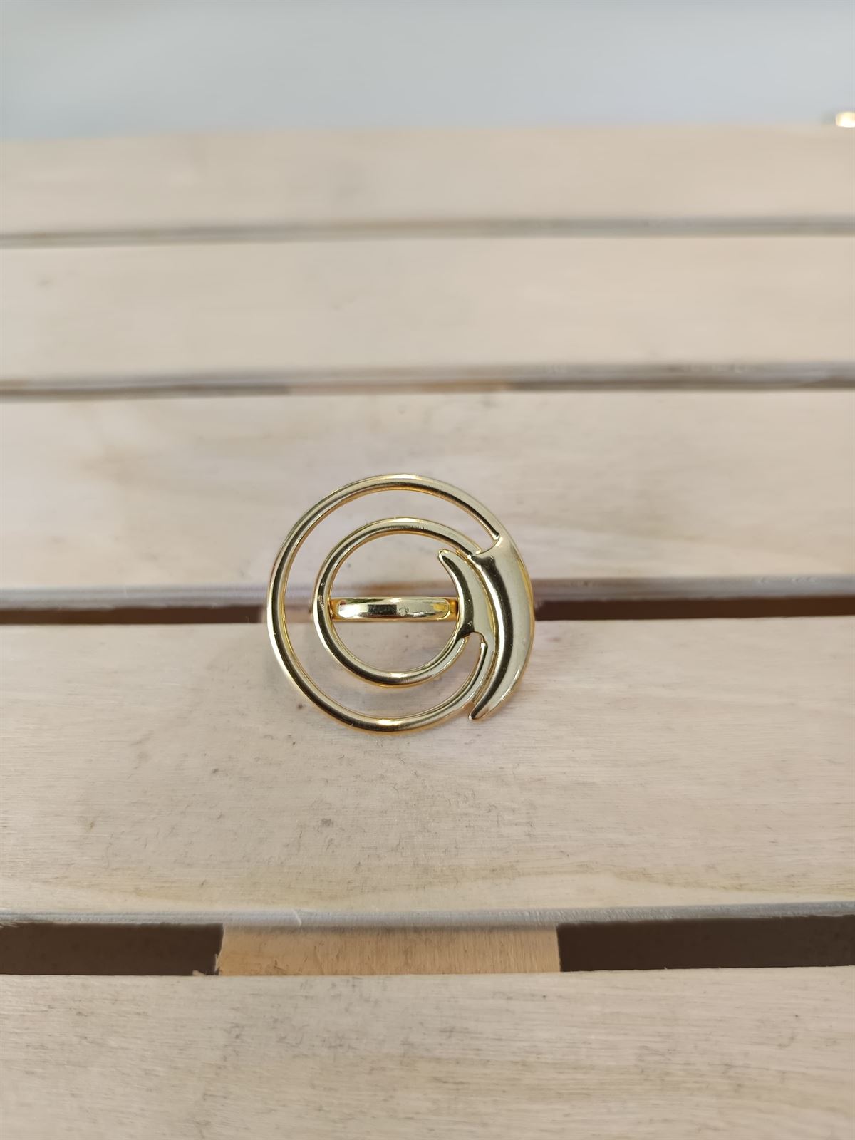 ANILLO ACERO DORADO - Imagen 2