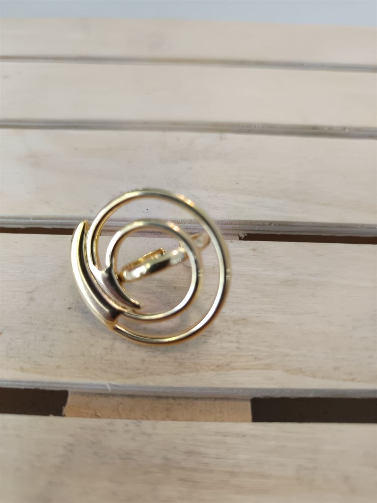 ANILLO ACERO DORADO - Imagen 3