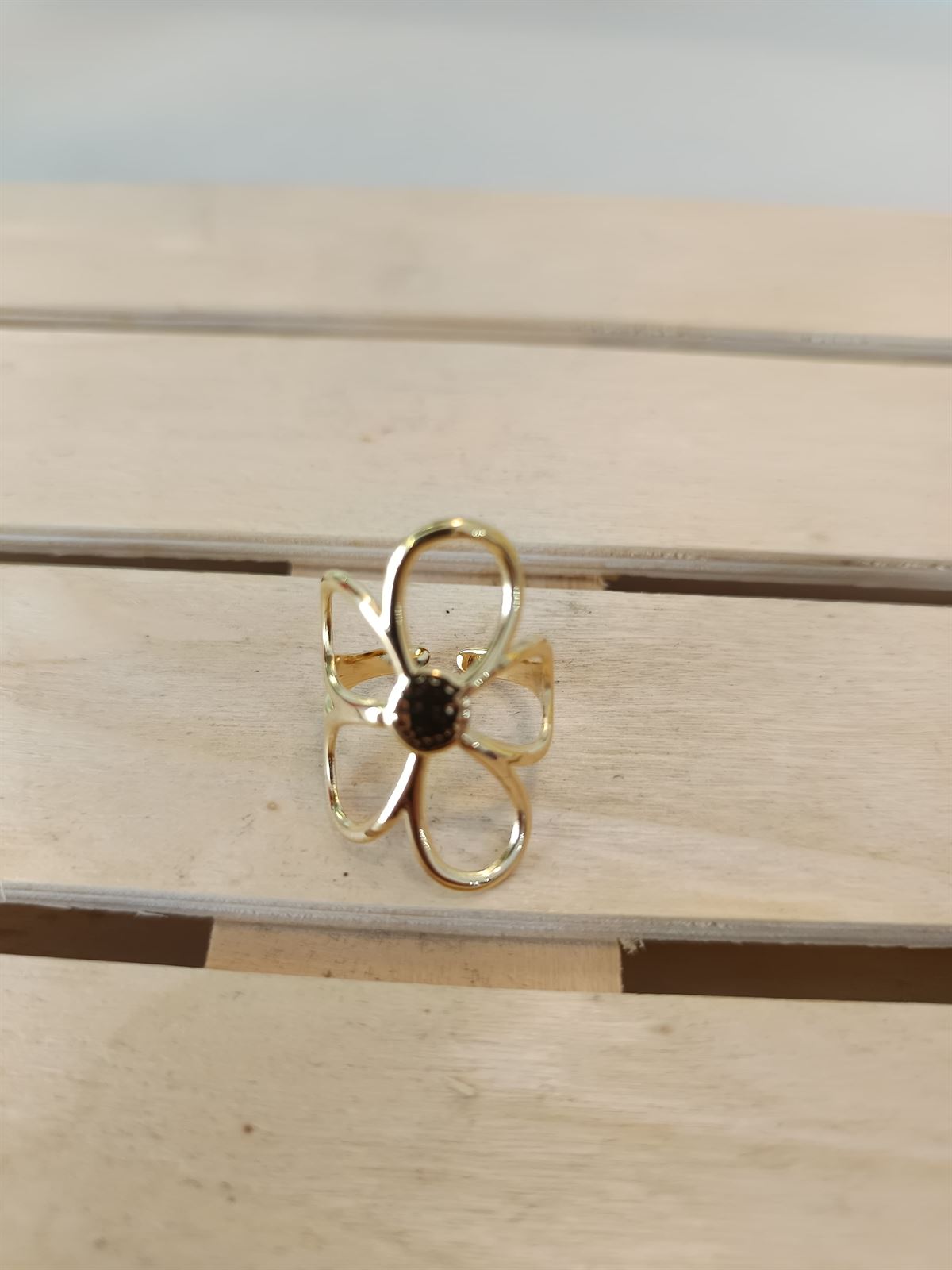 ANILLO ACERO DORADO - Imagen 1