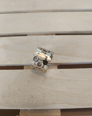 ANILLO ACERO DORADO - Imagen 1