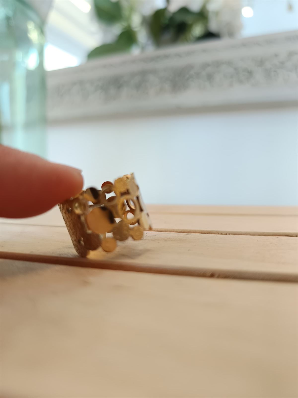 ANILLO ACERO DORADO - Imagen 2
