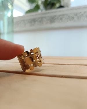 ANILLO ACERO DORADO - Imagen 2