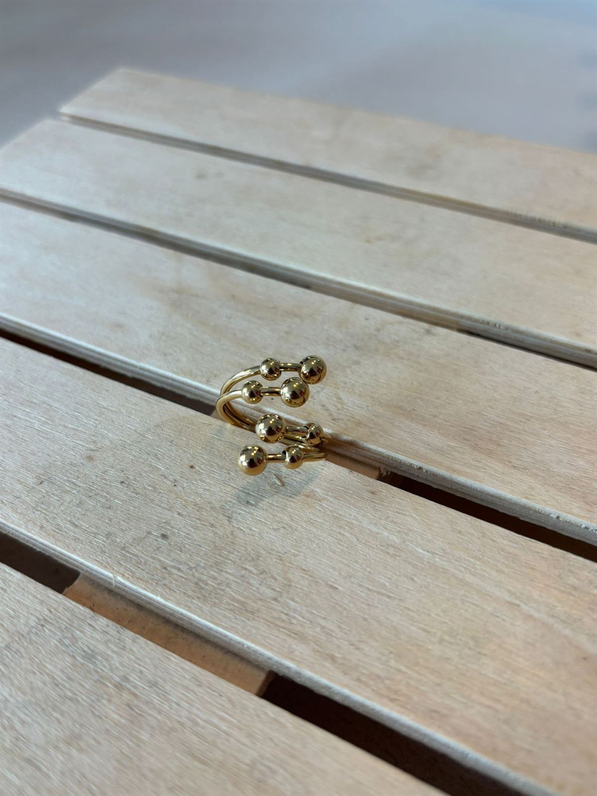 ANILLO ACERO DORADO - Imagen 1