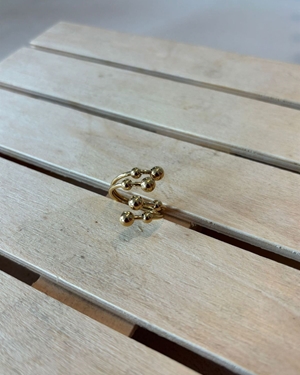 ANILLO ACERO DORADO - Imagen 1