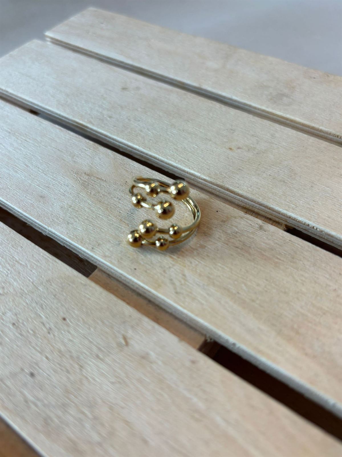 ANILLO ACERO DORADO - Imagen 2
