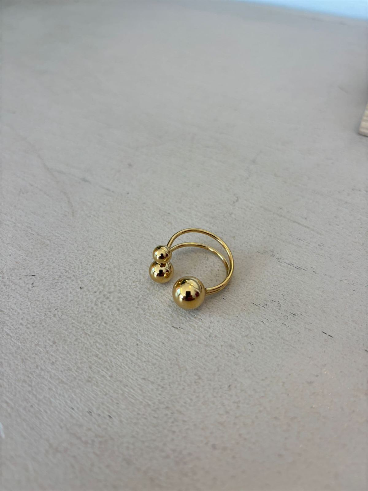 ANILLO ACERO DORADO - Imagen 1