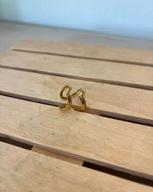 ANILLO ACERO DORADO - Imagen 1