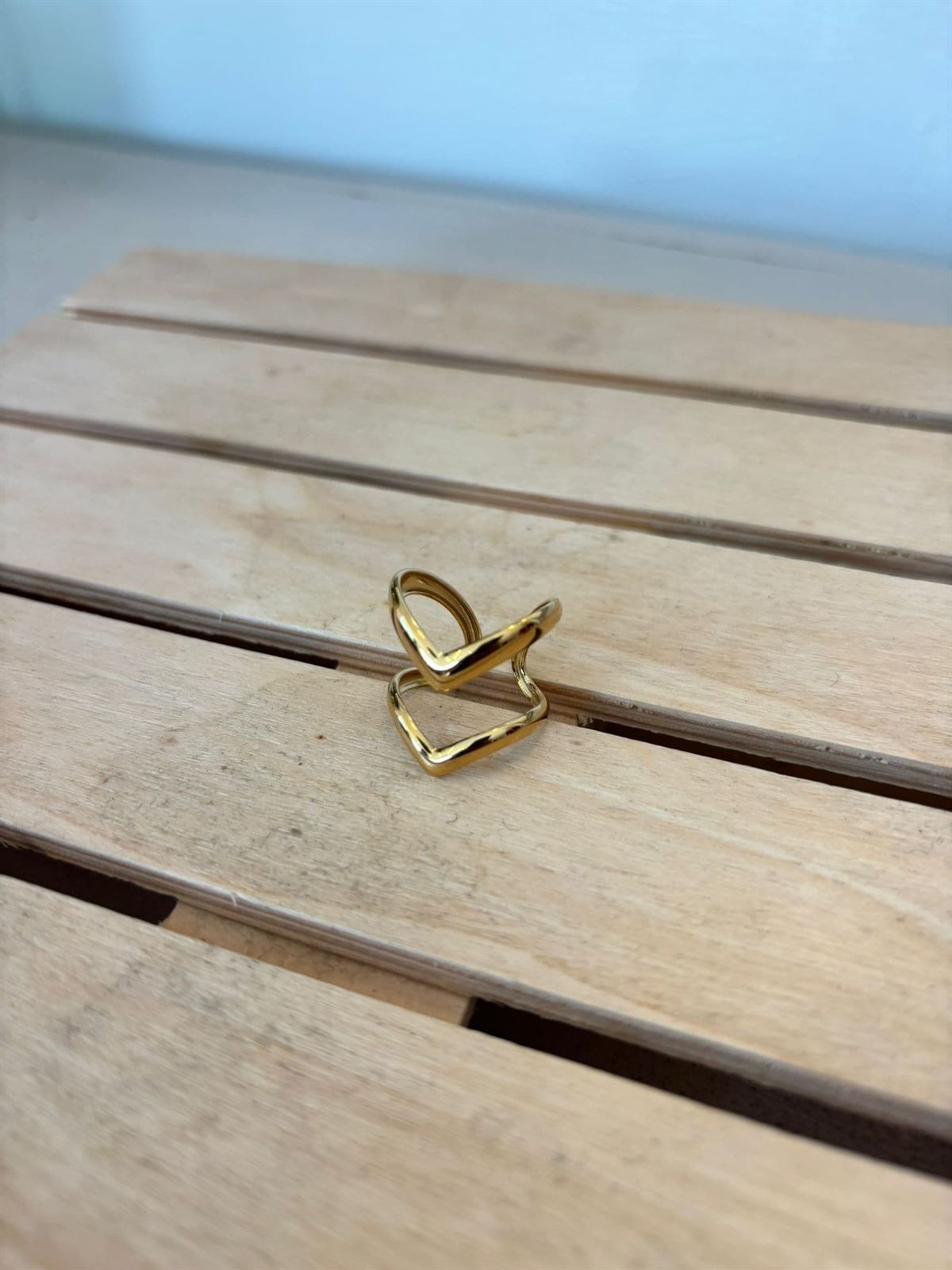 ANILLO ACERO DORADO - Imagen 5