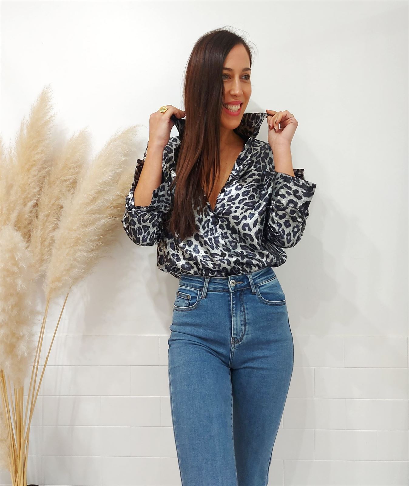 CAMISA ANIMAL PLATA - Imagen 1