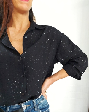 CAMISA BRILLI NEGRO - Imagen 2