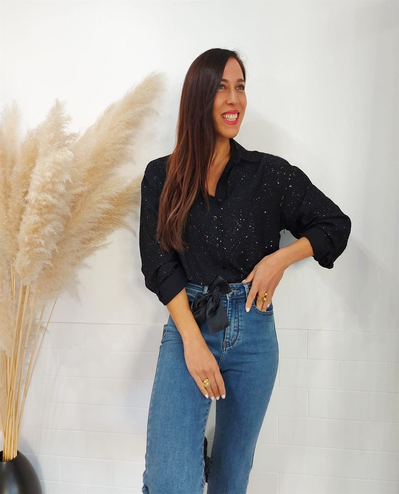 CAMISA BRILLI NEGRO - Imagen 5