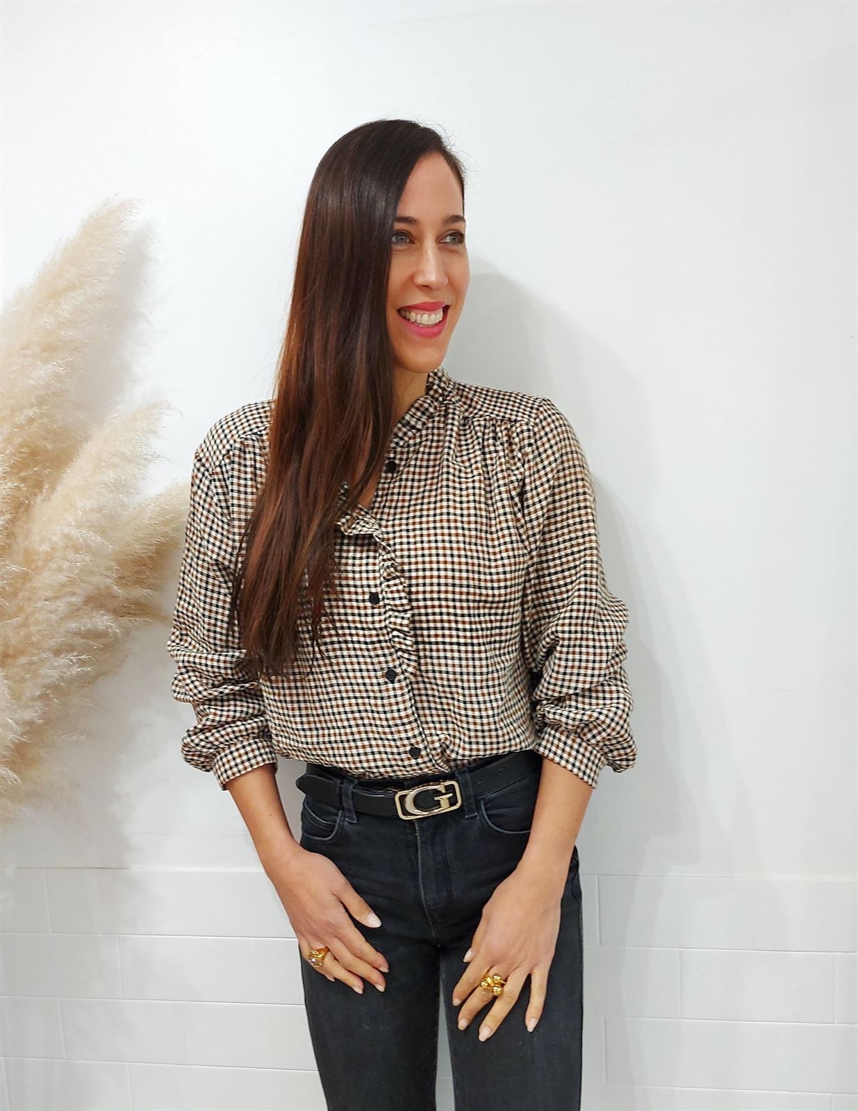 CAMISA CUADROS CHOCOLATE - Imagen 2