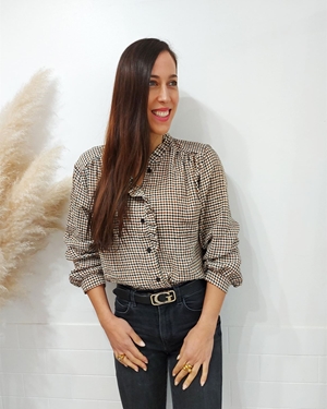 CAMISA CUADROS CHOCOLATE - Imagen 2