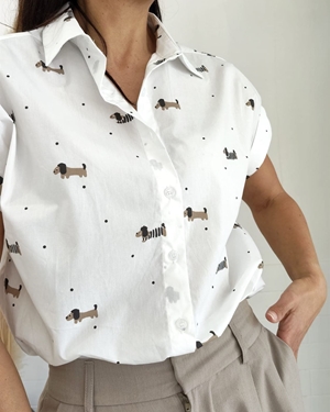 CAMISA DOGGY BLANCA - Imagen 2