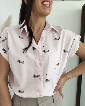 CAMISA DOGGY ROSA - Imagen 2