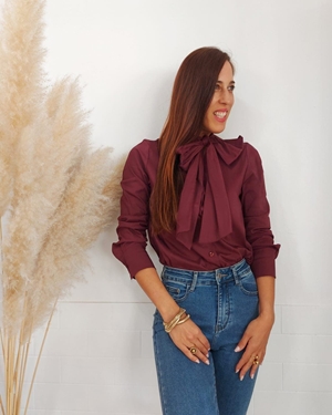 CAMISA LAZO BURDEOS - Imagen 1