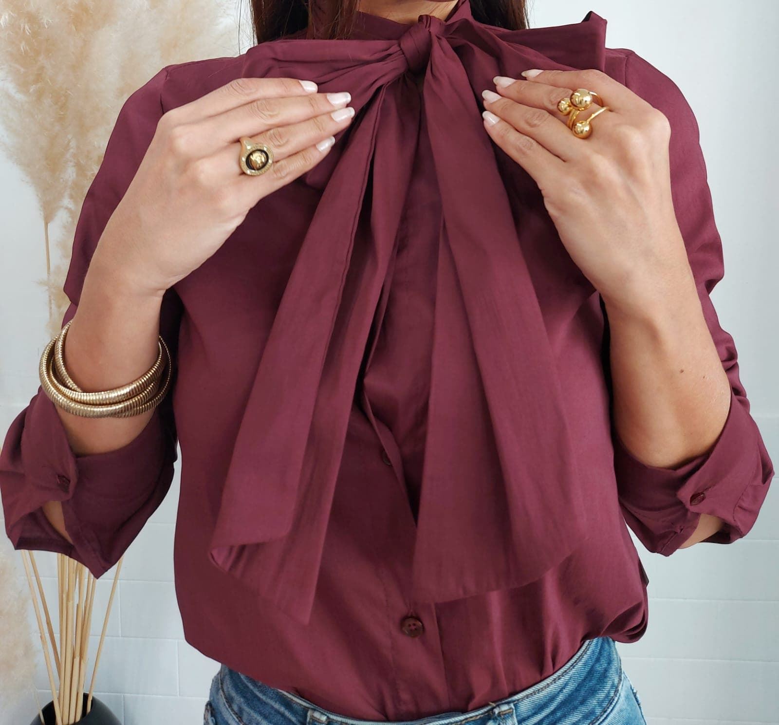 CAMISA LAZO BURDEOS - Imagen 5