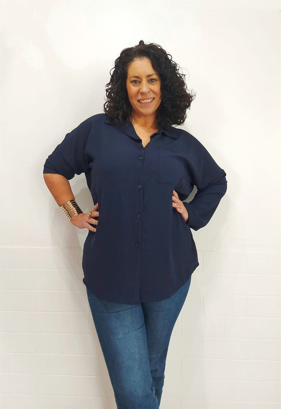 CAMISA MARINO OVERSIZE - Imagen 1