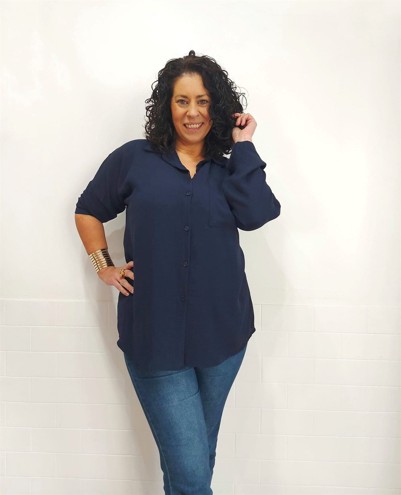 CAMISA MARINO OVERSIZE - Imagen 3