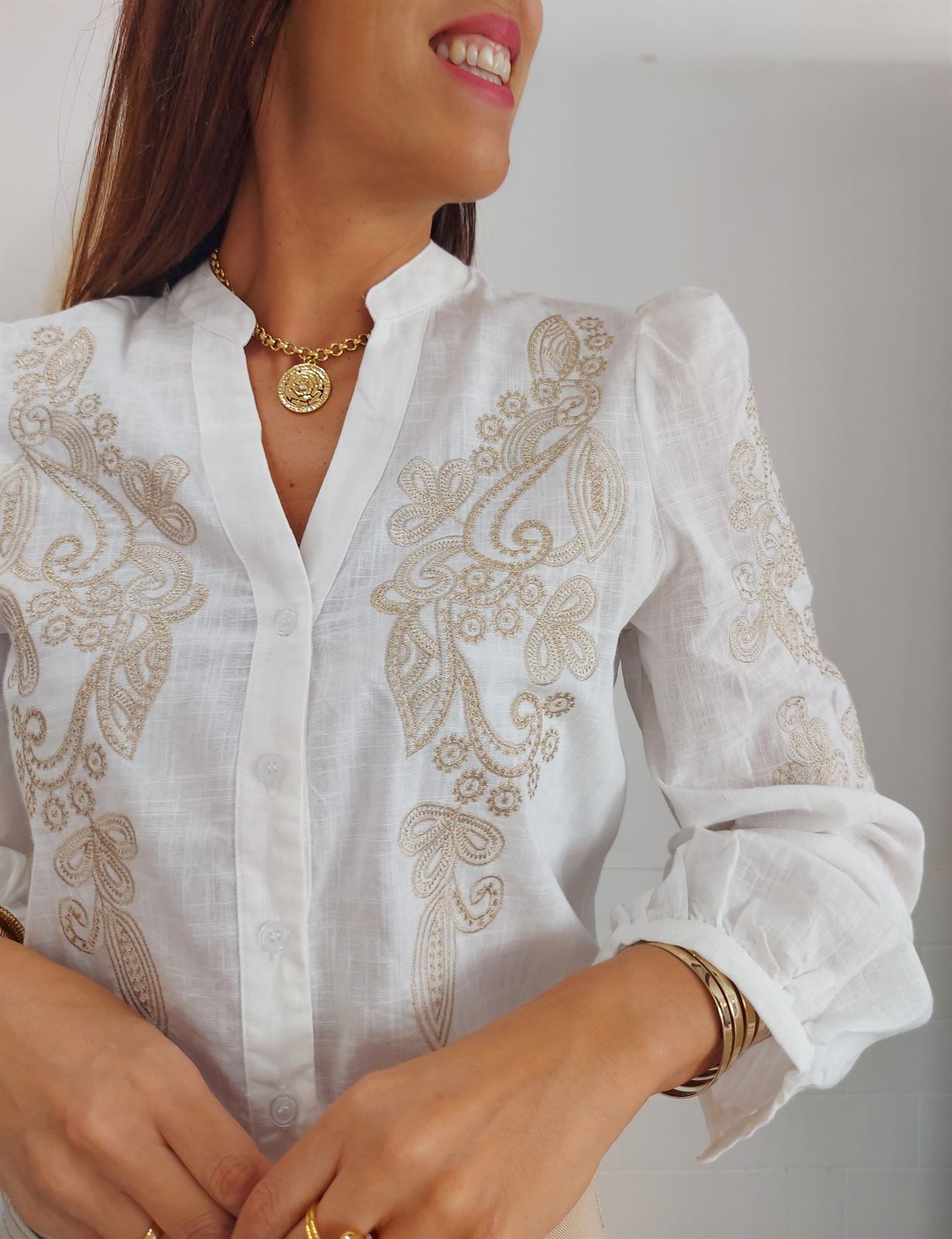 CAMISA VEGA BEIGE - Imagen 2
