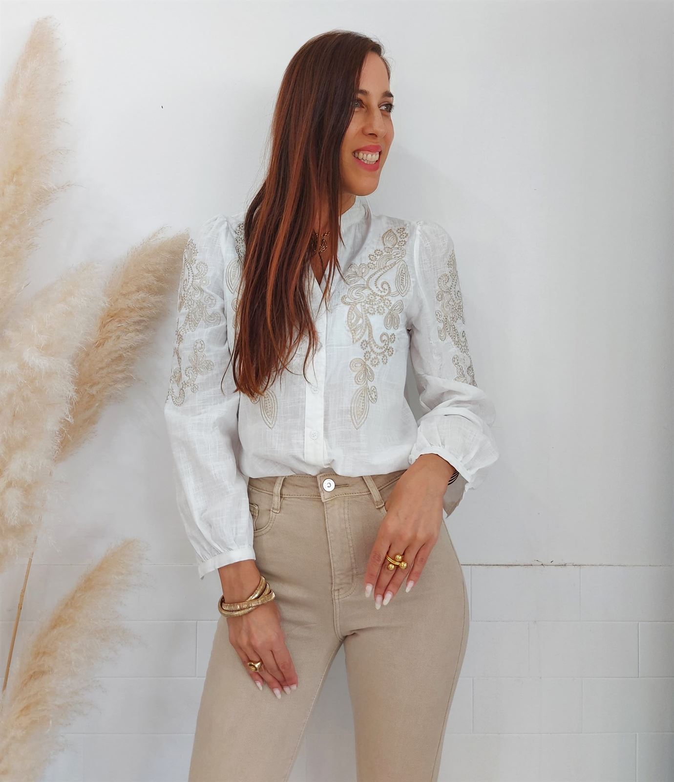 CAMISA VEGA BEIGE - Imagen 3