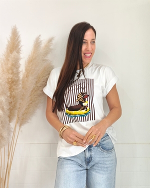CAMISETA DOGGY CHOCOLATE - Imagen 1