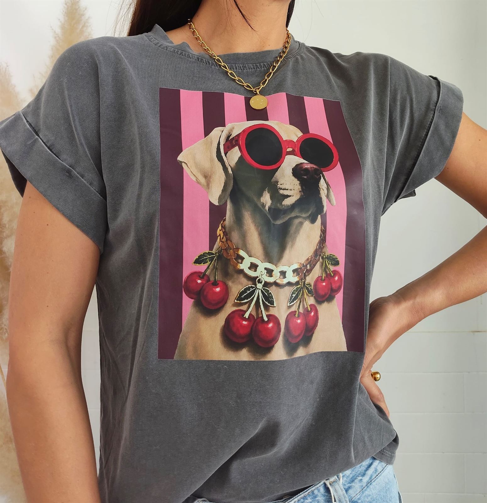 CAMISETA DOGGY ROSA - Imagen 2