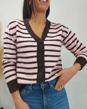 CHAQUETA LARA RAYAS ROSA - Imagen 2
