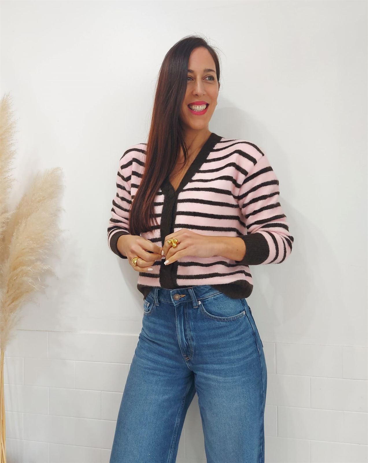 CHAQUETA LARA RAYAS ROSA - Imagen 4