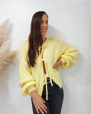 CHAQUETA PUNTO AMARILLO - Imagen 1