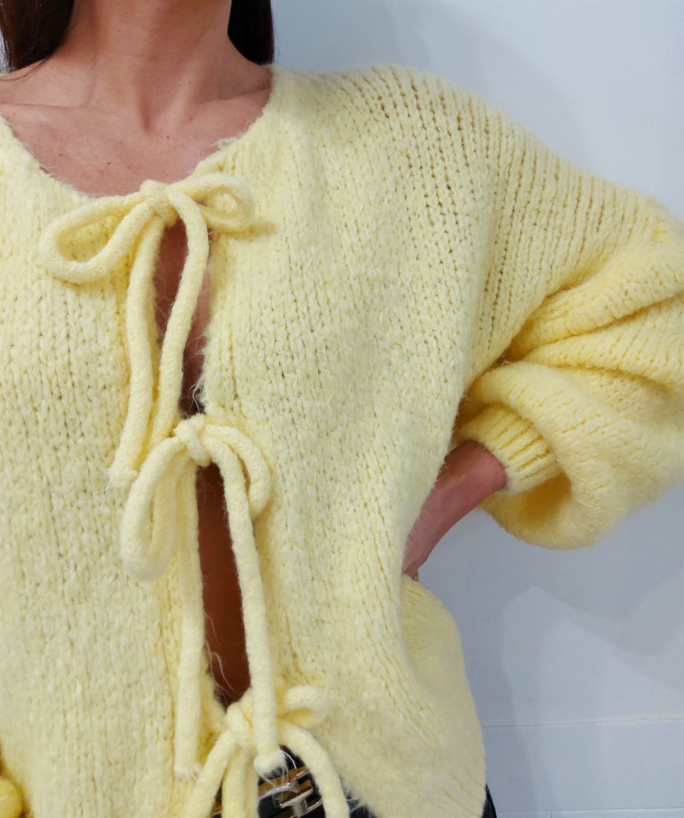 CHAQUETA PUNTO AMARILLO - Imagen 2