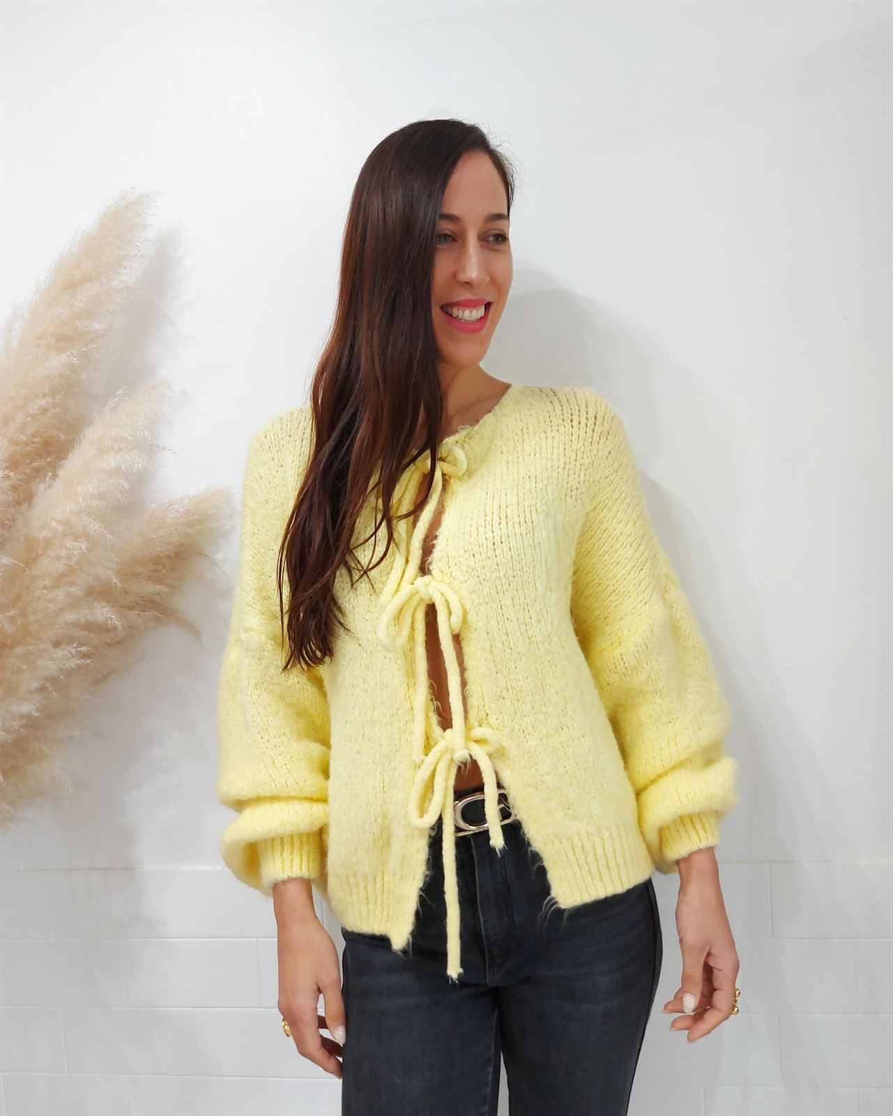 CHAQUETA PUNTO AMARILLO - Imagen 3
