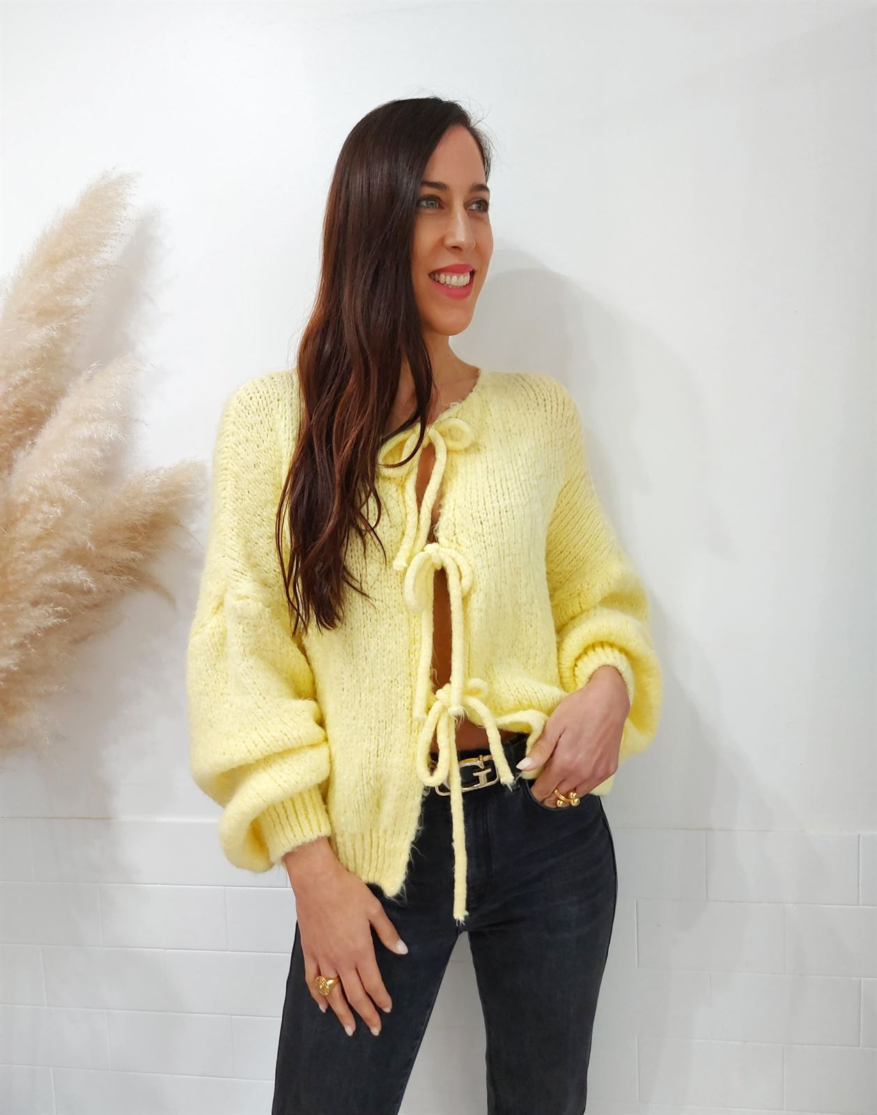 CHAQUETA PUNTO AMARILLO - Imagen 4