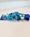 CINTURON FLORES ELASTICO AZUL - Imagen 2