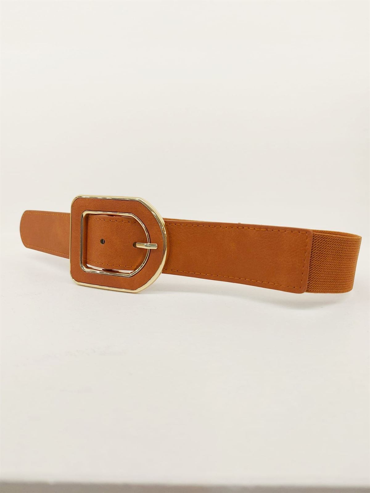CINTURON HEBILLA CAMEL - Imagen 2