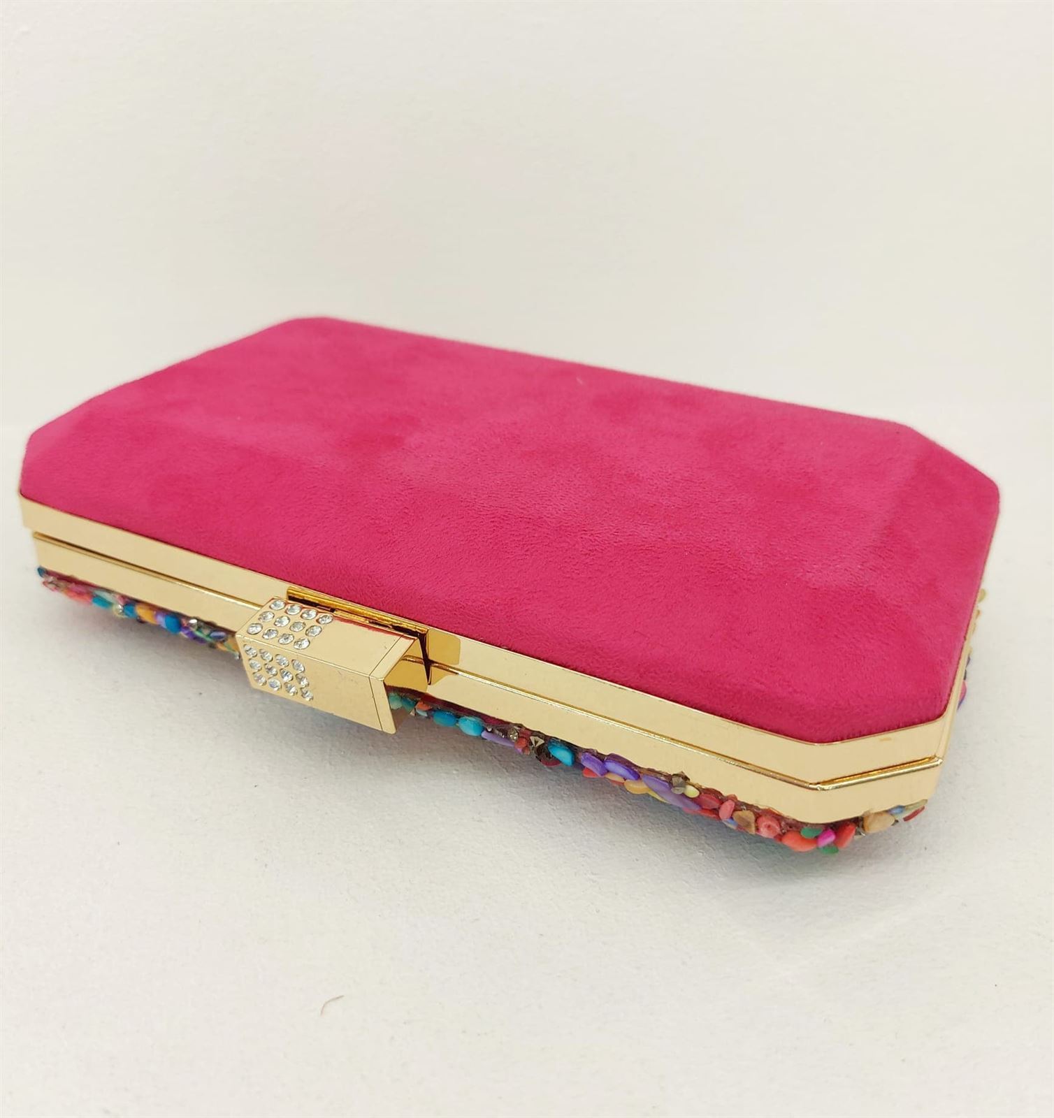 CLUTCH PIEDRAS FUCSIA - Imagen 2