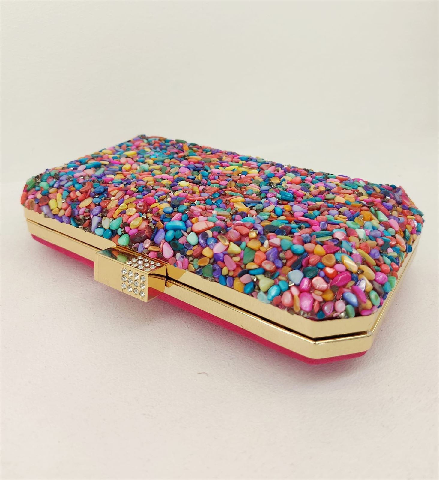 CLUTCH PIEDRAS FUCSIA - Imagen 3