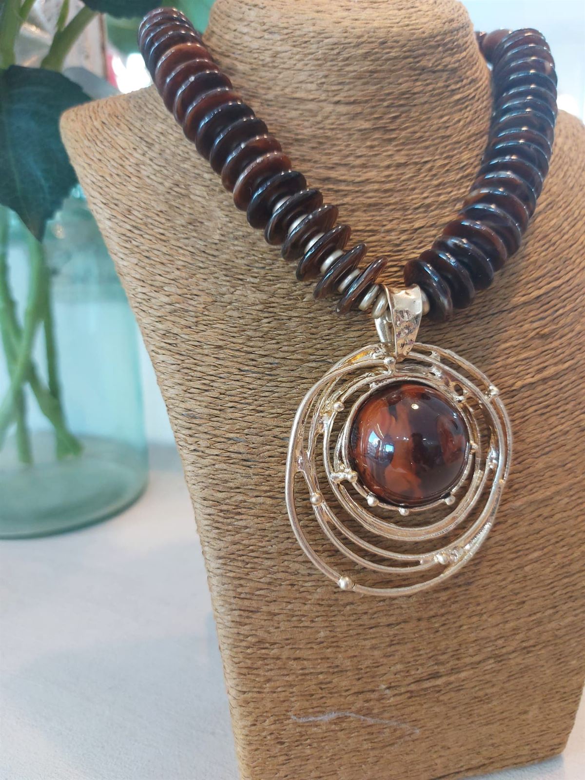 COLLAR ACERO MARRON - Imagen 2