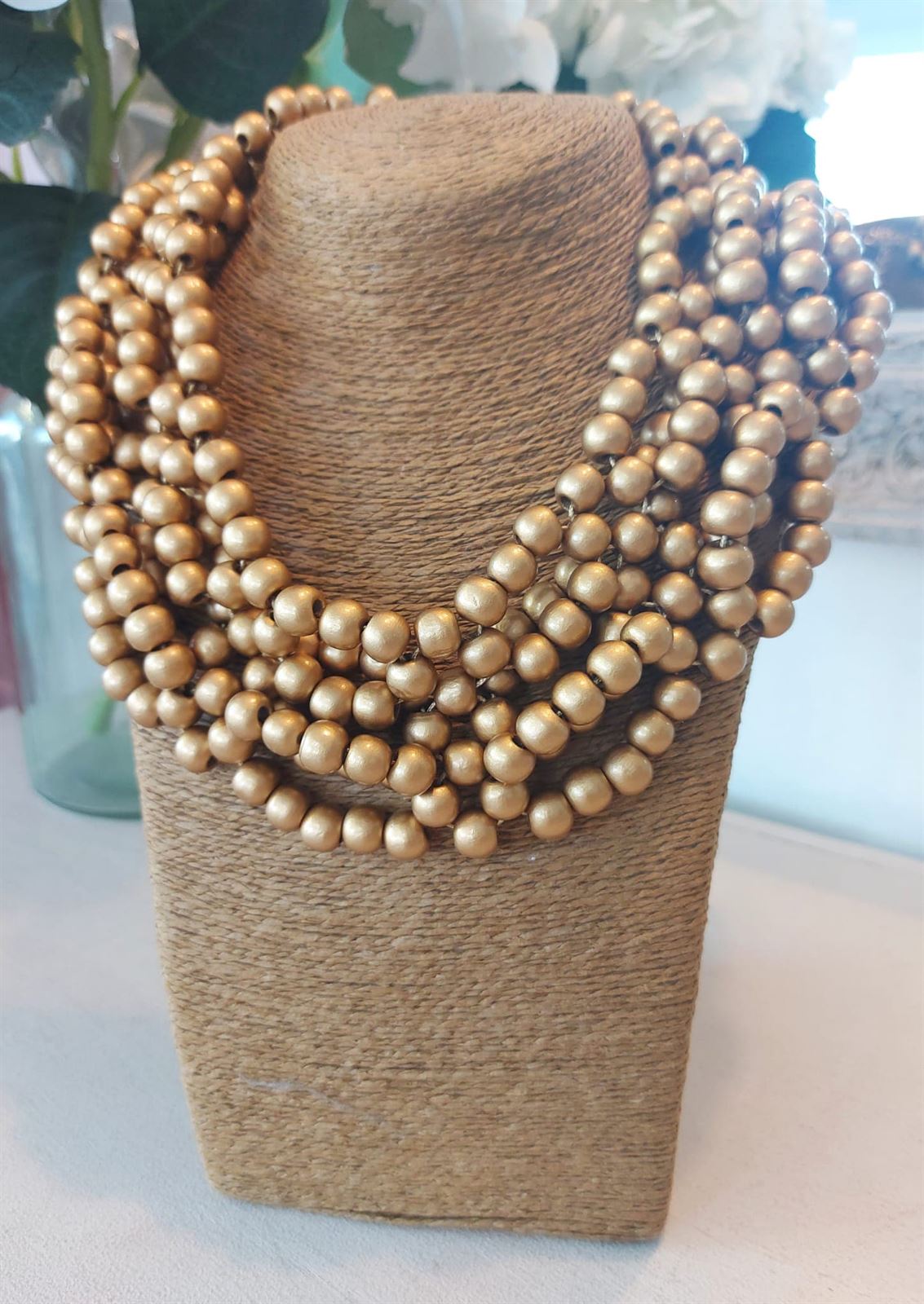 COLLAR BOLAS DORADO - Imagen 3