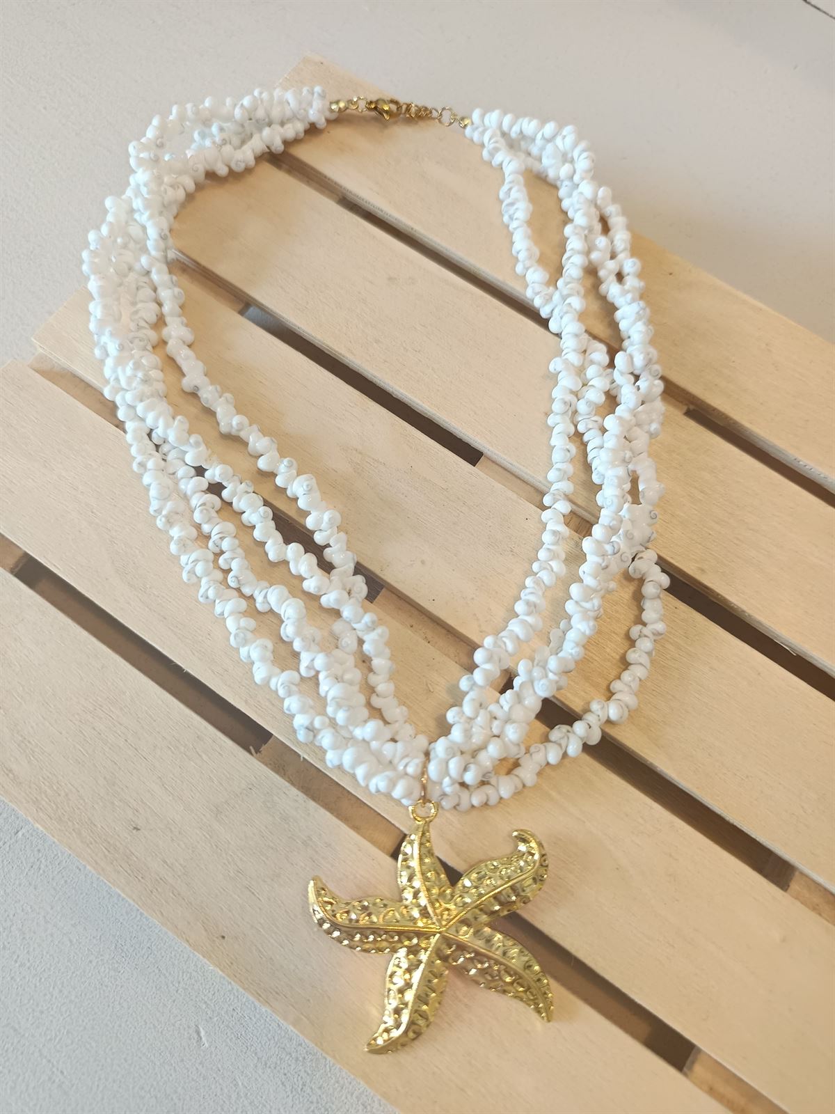 COLLAR CONCHAS BLANCO - Imagen 2