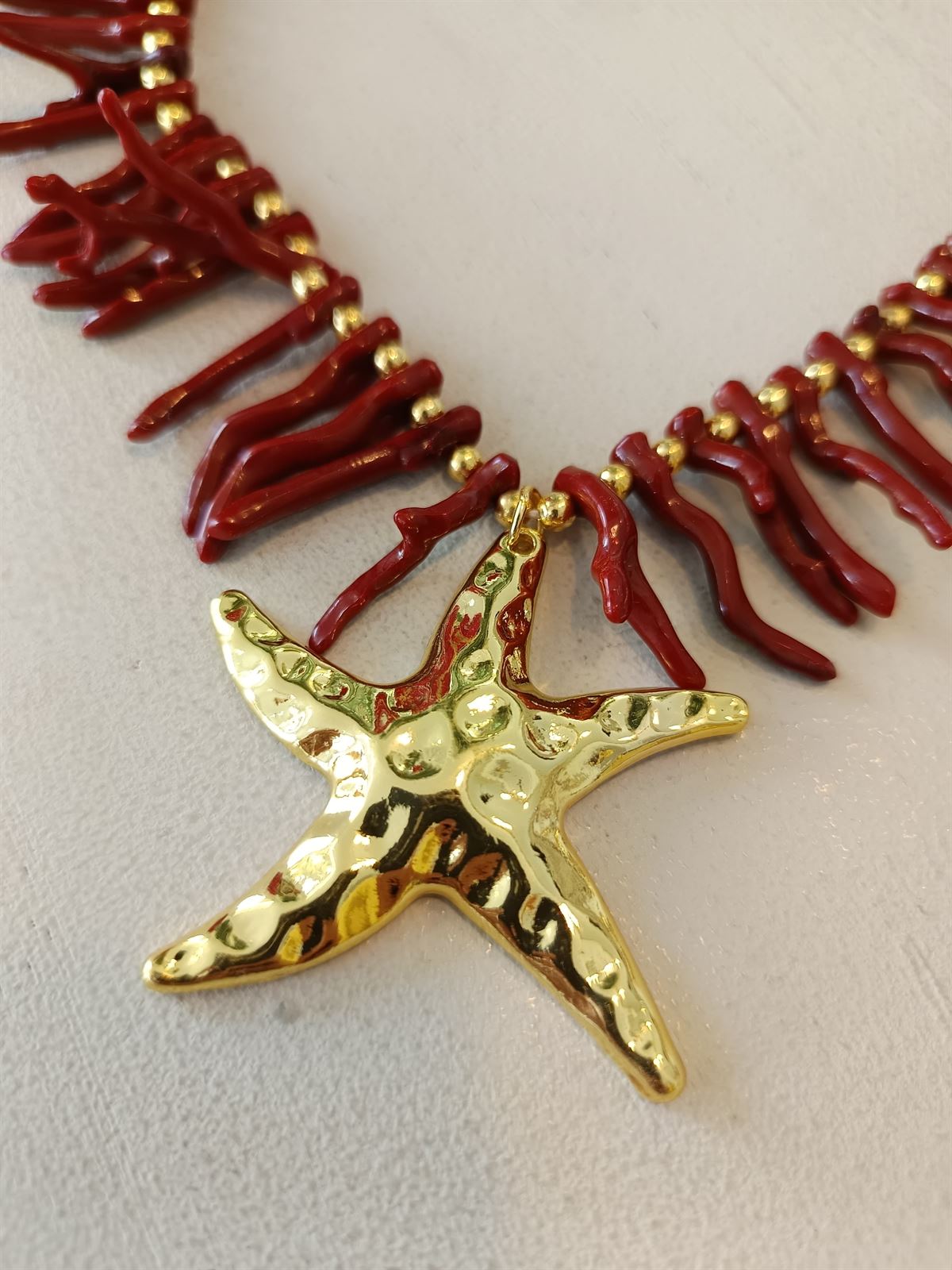 COLLAR CORAL ROJO - Imagen 2