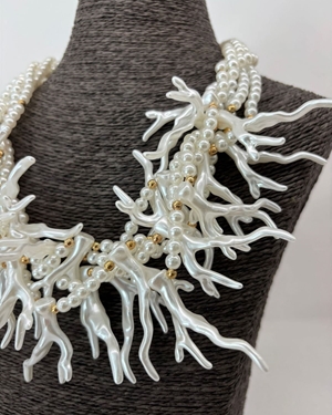COLLAR CORALES BLANCO - Imagen 2